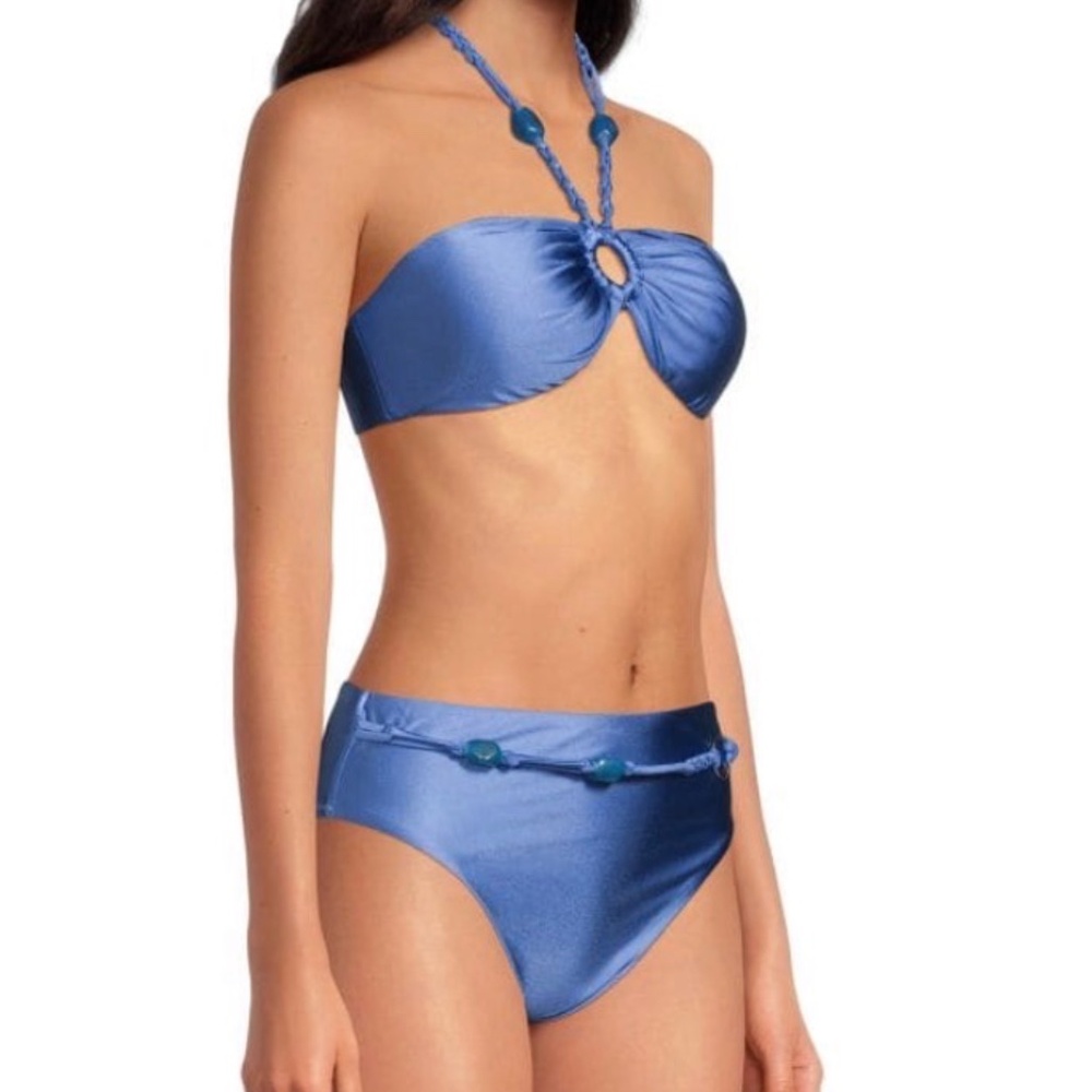 Gorgeous Macrame & Beading 2-Piece Bikini Size Large Very well made!!